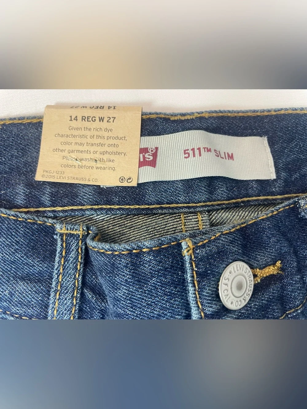 Levi's Dark Blue Denim Knee-Length Boys' Shorts